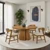 Round Orsino Dining Table with Pedestal Base (FM32008WN-RT-TABLE) image 2
