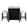 Chalcedony 3 pc Dinette (SL3401BK-PT-3PK) image 2