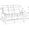 Reclining Leather Look Sofa (8M13070) image 3