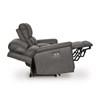 Bleckley Power Reclining Leather Match Loveseat with Console (PCU1200018C) image 4