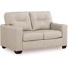Santorine Stationary Leather Match Loveseat (2170835C) image 1