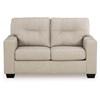 Santorine Stationary Leather Match Loveseat (2170835C) image 2