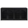Riva 103895 4-door Dining Sideboard Buffet Storage Credenza - Black image 1