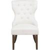 Baney 104507DOK Fabric Upholstered Dining Side Chair - Cream/Dark Oak image 3