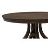 Ridgewell 104600 Round Pedestal Dining Table - Dark Oak image 1