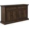 Ridgewell 104605 2-drawer 4-door Dining Server - Dark Oak image 1