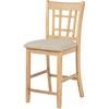 Lavon 106629 Set of 2 Wood Counter Height Dining Chair - Linen/Light Oak image 5