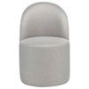 Aubrey 107062BEI Set of 2 Upholstered Barrel Dining Side Chair - Beige image 2