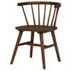 Jeffries 107202WAL Set of 2 Windsor Wood Dining Side Chair - Walnut image 1