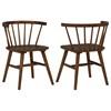 Jeffries 107202WAL Set of 2 Windsor Wood Dining Side Chair - Walnut image 3