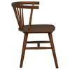 Jeffries 107202WAL Set of 2 Windsor Wood Dining Side Chair - Walnut image 5