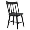Middleton 108546BLK Set of 2 Solid Wood Dining Side Chair - Black image 2