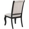 Phelps 121232 Set of 2 Upholstered Dining Side Chair - Tan Distressed Noir image 7