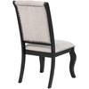 Phelps 121232 Set of 2 Upholstered Dining Side Chair - Tan Distressed Noir image 9