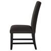 Berning 121702CHR Set of 2 Fabric Upholstered Parson Side Chair - Charcoal Grey image 2