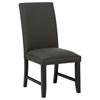 Berning 121702CHR Set of 2 Fabric Upholstered Parson Side Chair - Charcoal Grey image 4