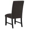 Berning 121702CHR Set of 2 Fabric Upholstered Parson Side Chair - Charcoal Grey image 5