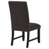 Berning 121702CHR Set of 2 Fabric Upholstered Parson Side Chair - Charcoal Grey image 9