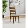 Atwood 121762 Wood Dining Side Chair Upholstered Seat - Warm Brown image 2