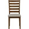 Atwood 121762 Wood Dining Side Chair Upholstered Seat - Warm Brown image 4