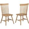 Andrews 122502 Set of 2 Windsor Spindle Back Dining Side Chair - Light Ash image 1