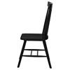 Andrews 122502BLK Set of 2 Windsor Spindle Back Dining Side Chair - Black image 5