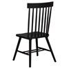 Andrews 122502BLK Set of 2 Windsor Spindle Back Dining Side Chair - Black image 8