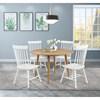 Andrews 122502WHT Set of 2 Windsor Spindle Back Dining Side Chair - White image 13