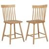 Andrews 122509 Set of 2 Windsor Counter Height Dining Side Chair - Light Ash image 2