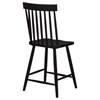 Andrews 122509BLK Set of 2 Windsor Counter Height Dining Side Chair - Black image 2