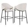 Chadwick 183437N Set of 2 Fabric Upholstered Bar Chair - Beige image 3