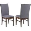 Sherwood 193592 Set of 2 Upholstered Dining Side Chair - Grey image 1