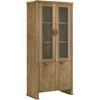 Adina 193616 77-inch Tall Display Cabinet  - Distressed Light Brown image 1