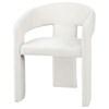 Carlow 193813WHT Set of 2 Upholstered Dining Arm Chair - White image 2