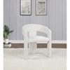 Carlow 193813WHT Set of 2 Upholstered Dining Arm Chair - White image 3