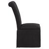 Shawna 193912BLK Set of 2 Upholstered Skirted Side Chair - Black image 5