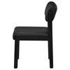 Kehoe 193922BLK Set of 2 Upholstered Dining Side Chair - Black image 2