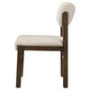 Kehoe 193932WAL Set of 2 Upholstered Dining Side Chair - Cream/Walnut image 5