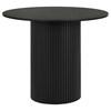 Hamlyn 193938BLK 43-inch Round Wood Counter Height Dining Table - Black image 1
