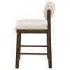 Kehoe 193939WAL Set of 2 Upholstered Counter Height Chair - Cream/Walnut image 2