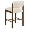 Kehoe 193939WAL Set of 2 Upholstered Counter Height Chair - Cream/Walnut image 4