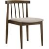 Cullen 193942WAL Set of 2 Dining Side Chair Upholstered Seat - Walnut image 3