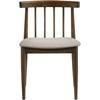Cullen 193942WAL Set of 2 Dining Side Chair Upholstered Seat - Walnut image 4