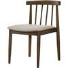 Cullen 193942WAL Set of 2 Dining Side Chair Upholstered Seat - Walnut image 5