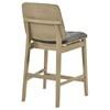 Redbridge 193969NAT Set of 2 Velvet Upholstered Counter Chair - Grey/Natural Oak image 4