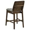 Redbridge 193969WAL Set of 2 Velvet Upholstered Counter Chair - Grey/Walnut image 3