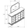 Garland 205303M 9-drawer Bedroom Dresser with Mirror - Brown Cherry image 16