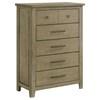 Hazlewood 207535 5-drawer Bedroom Chest - Vineyard Oak image 1