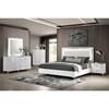 Cassia 215791KE Eastern King LED Panel Bed - White High Gloss image 5