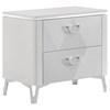 Cassia 215792 2-drawer Nightstand Bedside Table - White High Gloss image 1